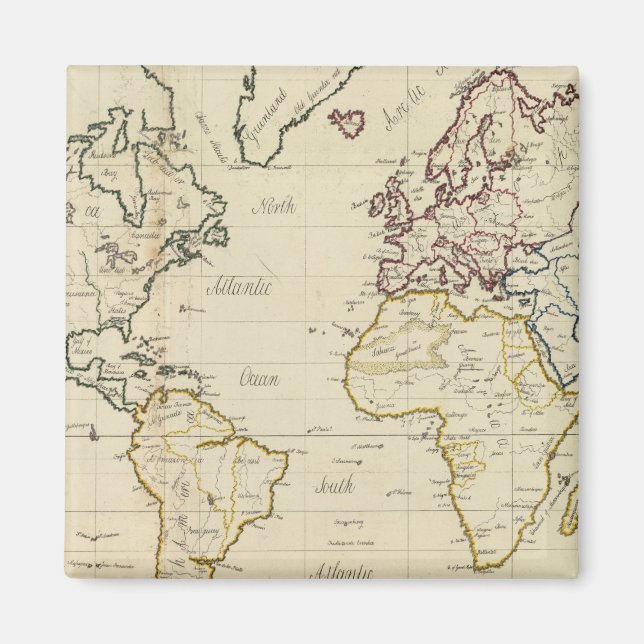 Imán Mapa mundial (Frente)