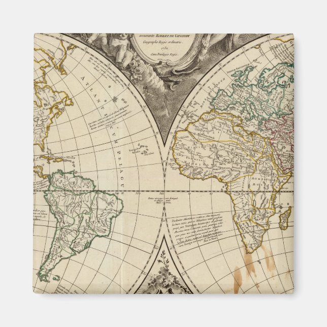 Imán Mapa mundial 8 (Frente)