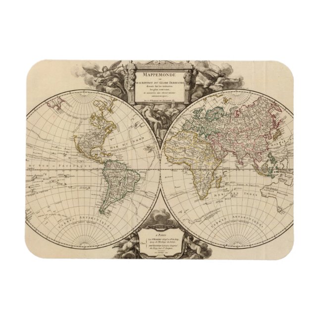 Imán Mapa mundial 9 (Horizontal)