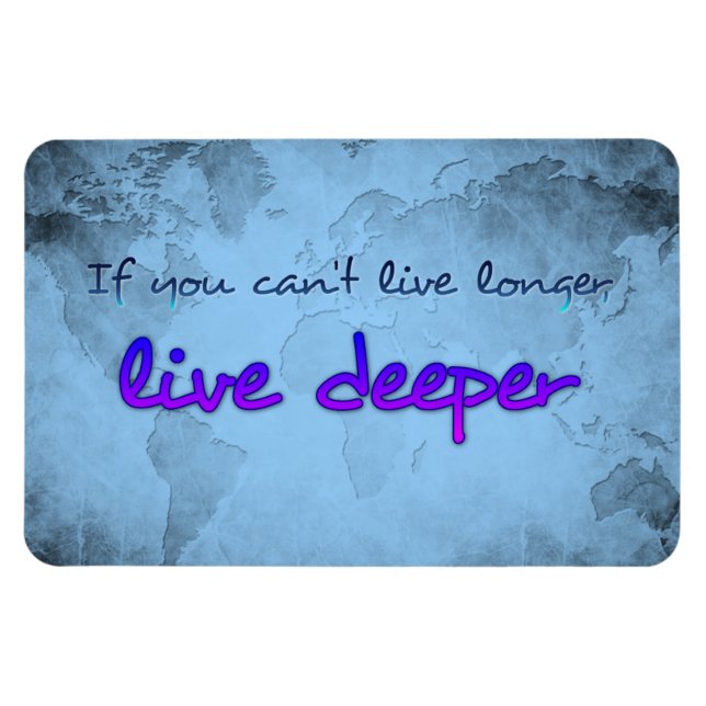 Imán Mapa mundial con cita (Horizontal)