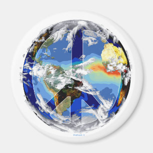 Imán Mapa Mundial de la Paz