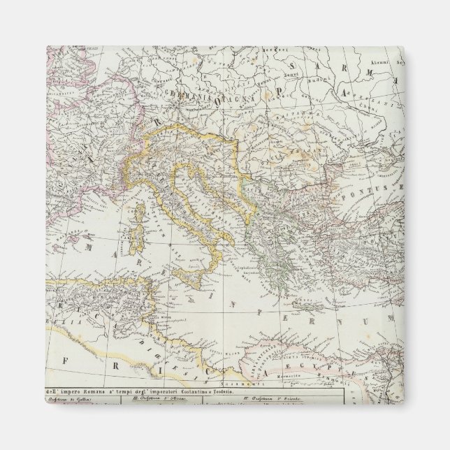 Imán Mapa Mundial del Hemisferio Oriental (Frente)