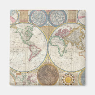 Imán MAPA MUNDIAL Vintage