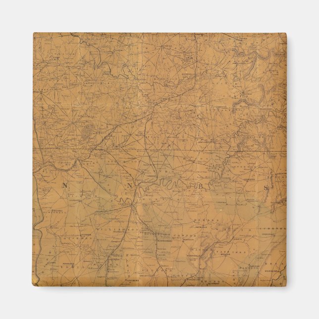 Imán Mapa oficial de Lloyd del estado de Tennessee (Frente)