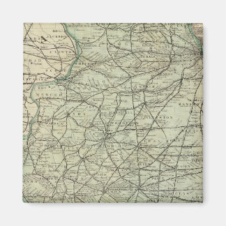 Imán Mapa oficial del ferrocarril de Illinois