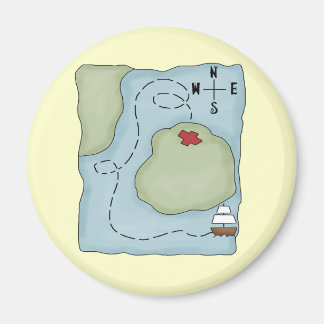 Imán Mapa pirata