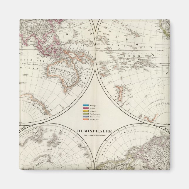 Imán Mapa Planiglob der Erde Atlas (Frente)