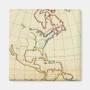 Imán Mapa plano América