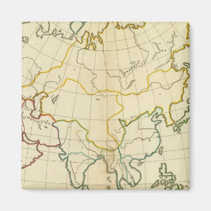 Imán Mapa plano de Asia