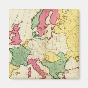 Imán Mapa plano de Europa
