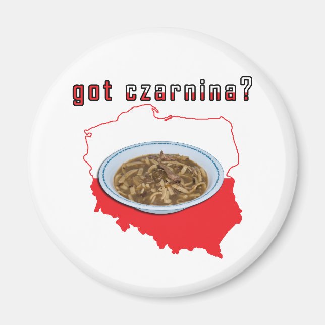 Imán Mapa polaco de Czarnina (Frente)