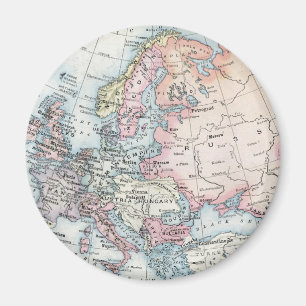 Imán Mapa político de Europa (1916)