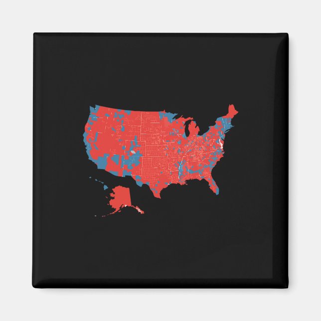 Imán Mapa Preciso De Los Resultados De Las Elecciones D (Frente)