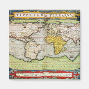 Imán Mapa que traza a sir Francis Drake