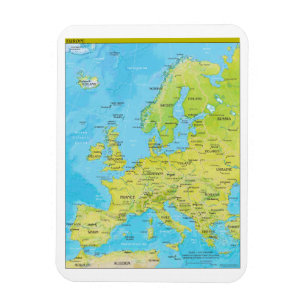Imán Mapa regional geopolítico de Europa