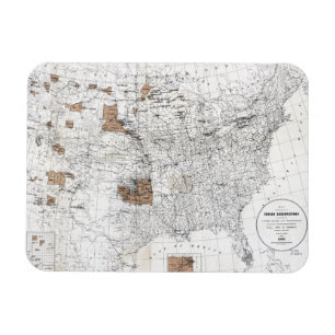 IMÁN MAPA: RESERVAS, 1888