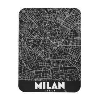 Imán Mapa Retro de Milán Italia