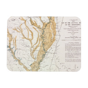 IMÁN MAPA: RÍO MISSISSIPPI, 1861