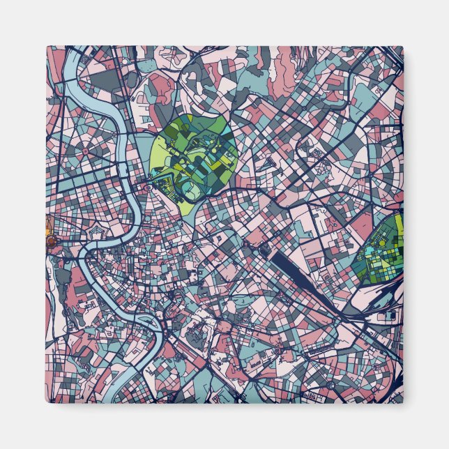 Imán Mapa Roma Italia (Frente)