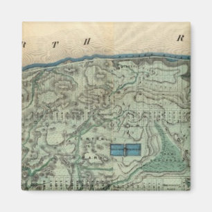 Imán Mapa sanitario y topográfico de la ciudad de Nuev