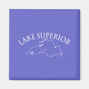 Imán Mapa superior del lago