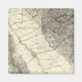 Imán Mapa Topográfico de California Central