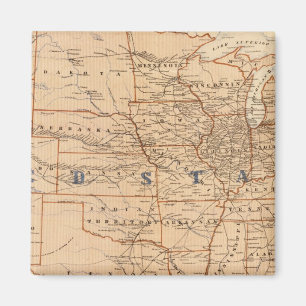 Imán Mapa Topográfico de los Estados Unidos