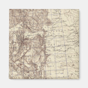 Imán Mapa topográfico del río Misisipi