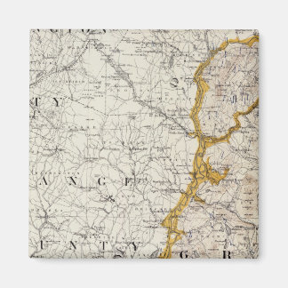 Imán Mapa topográfico y glaciar de New Hampshire 2