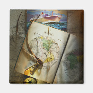 Imán Mapa y compás