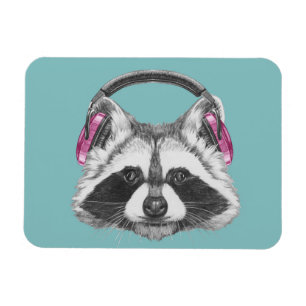Imán Mapache de los auriculares