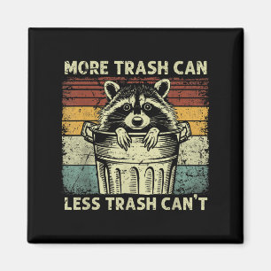 Imán Mapache Panda Basura Se Llama Cubo de Basura No Tr
