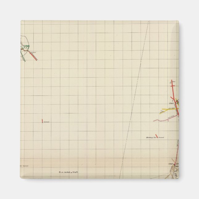 Imán Mapas de minas Comstock Número I (Frente)