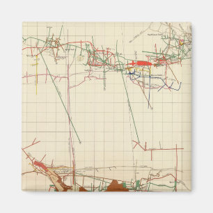 Imán Mapas de minas Comstock Número III