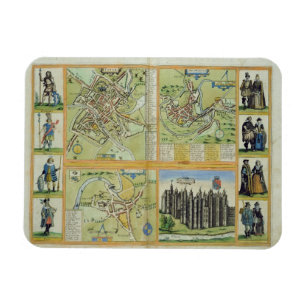 Imán Mapas de York, de Shrewsbury, de Lancaster, y de