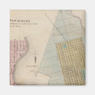 Imán Mapas del nuevo Auburn, Minnesota