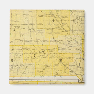 Imán Mapas estatales de Iowa