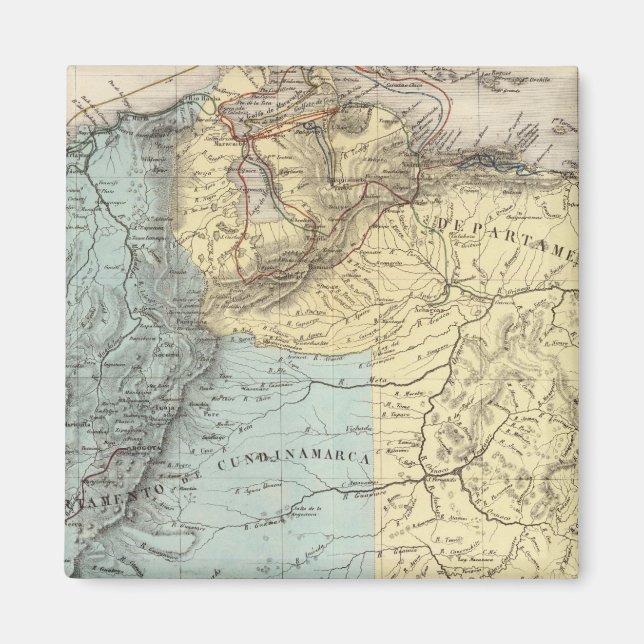 Imán Mapas históricos militares de Venezuela (Frente)