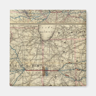 Imán Mapas mostrando la Indiana