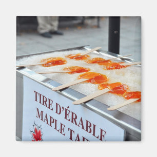 Imán Maple Taffy Tire D'Erable Quebec Canada Magnet