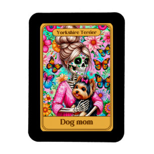 Imán Maqueta Tarot Card de Yorkshire Terrier Dog Mom