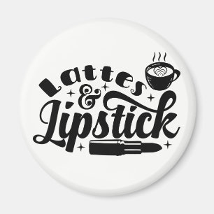 Imán Maquilladora Lápiz Labial Latte Café Cosmética