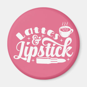Imán Maquilladora Lápiz Labial Latte Café Cosmética