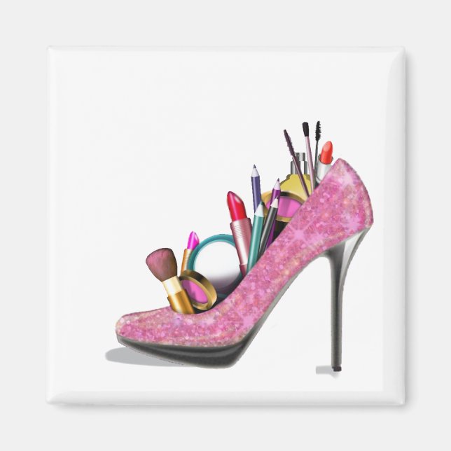 Imán Maquillaje de tacones altos (Frente)