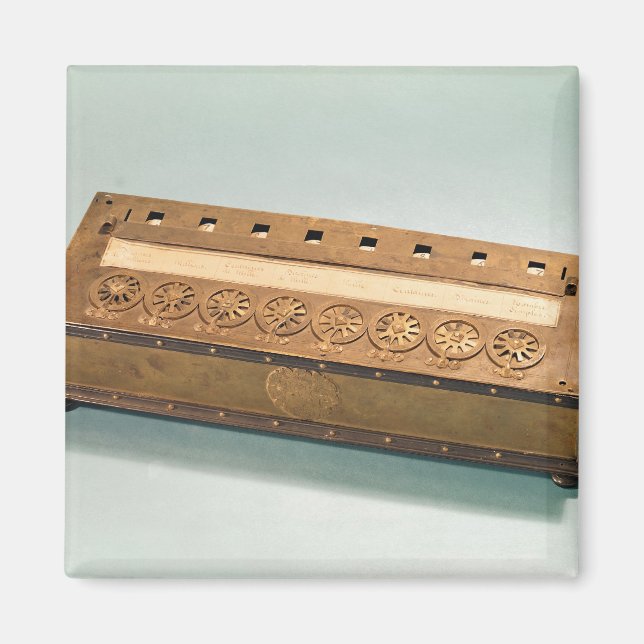 Imán Máquina calculadora inventada por Blaise Pascal (Frente)