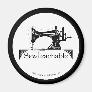 Imán Máquina de coser de cosecha de vintage, Sewteachab