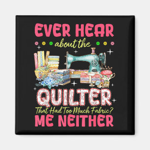 Imán Máquina de coser quilt Quilter Demasiado tela Quil
