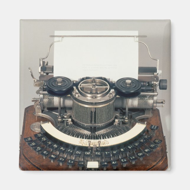 Imán Máquina de Hammond, con el teclado ideal (Frente)