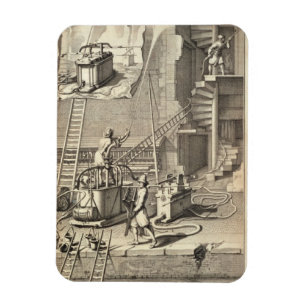 Imán Maquinaria contraincendios, de un libro en