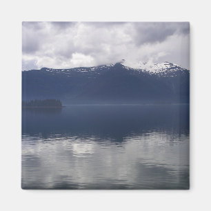 Imán Mar de Alaska brumoso en tonos azules